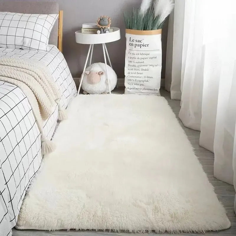 Silk Wool Bedroom Rug