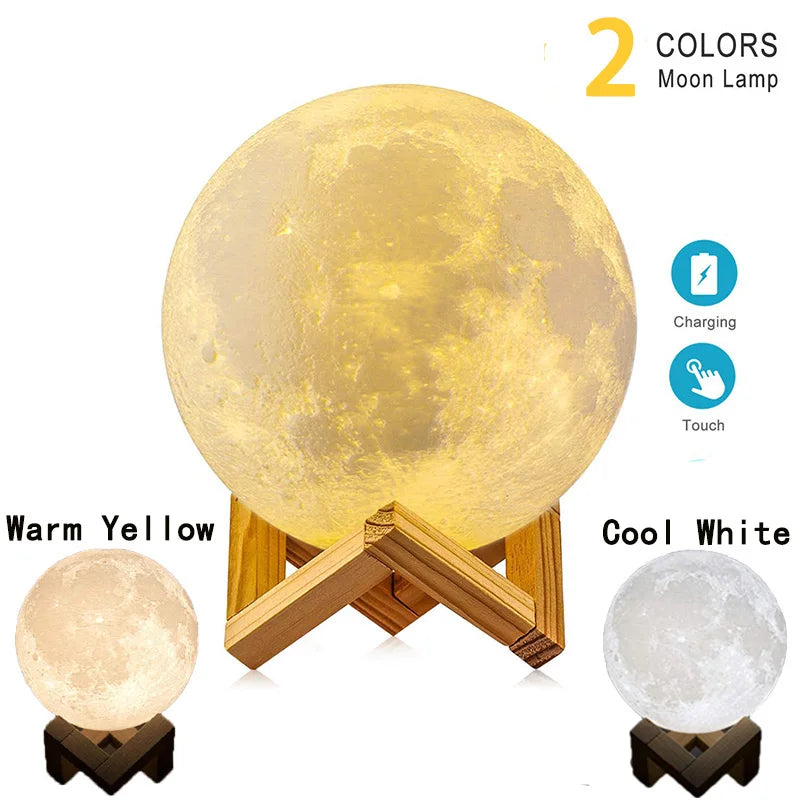 Galaxy Moon Lamp