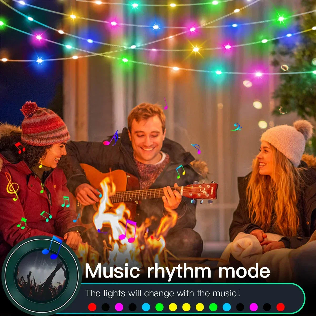Christmas Decor Bluetooth LED
