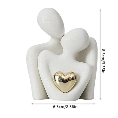 Modern Nordic Couple Sculpture