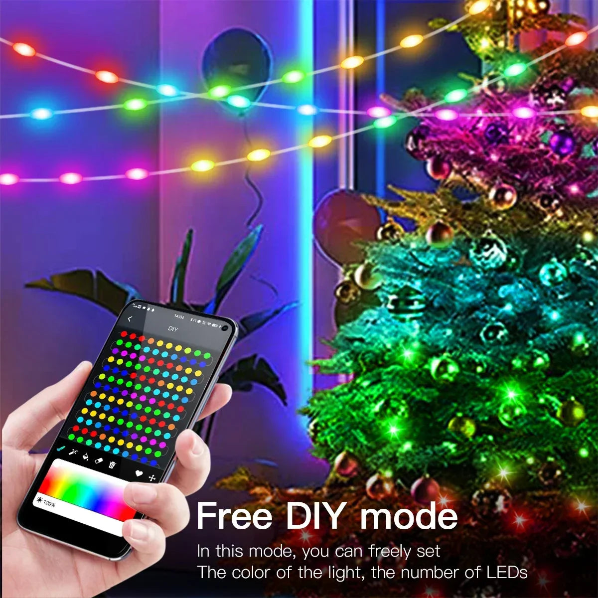 Christmas Decor Bluetooth LED
