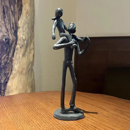 Dad Daughter Figurine Sculpture