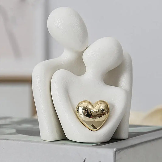 Modern Nordic Couple Sculpture
