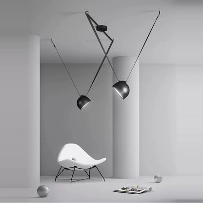 LED Postmodern Belt Ceiling Chandelier