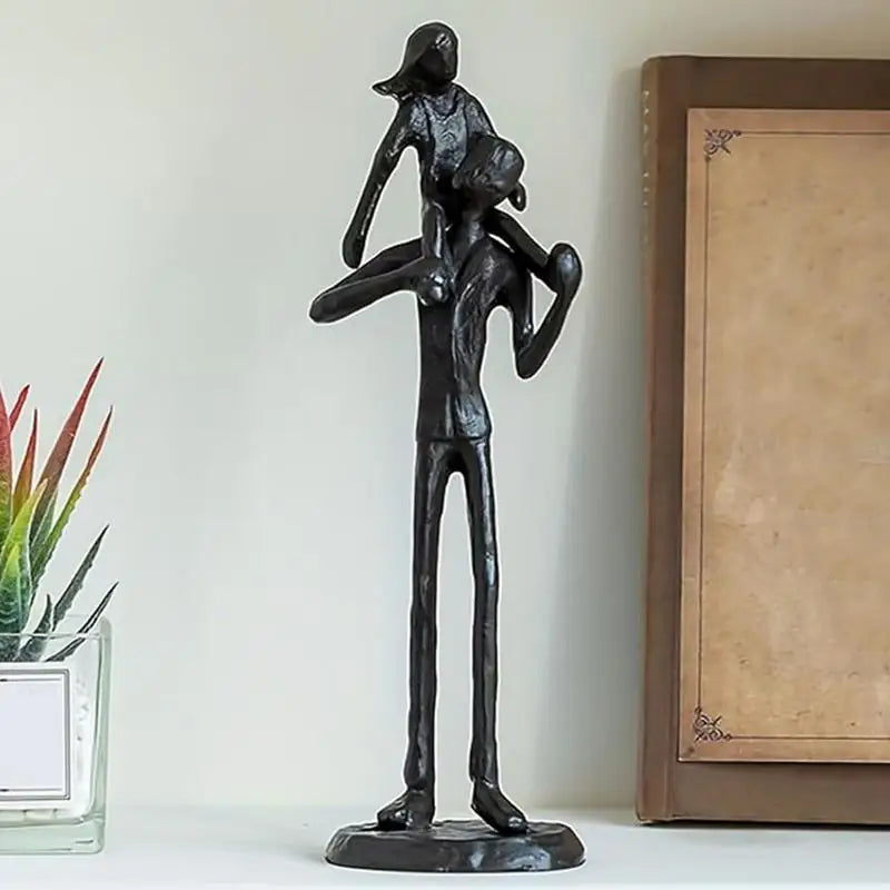 Dad Daughter Figurine Sculpture