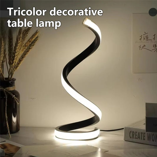 Spiral Night Light Table Lamp