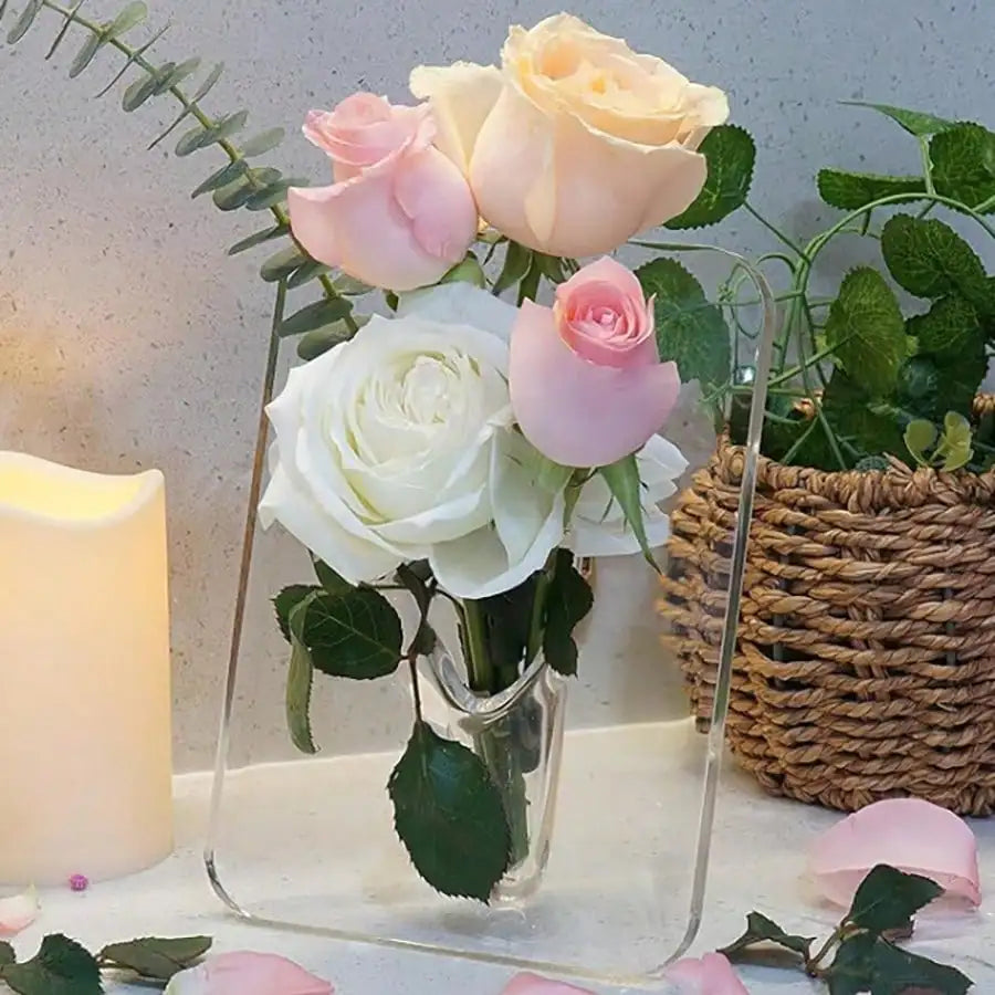 Frame Flower Acrylic Vase