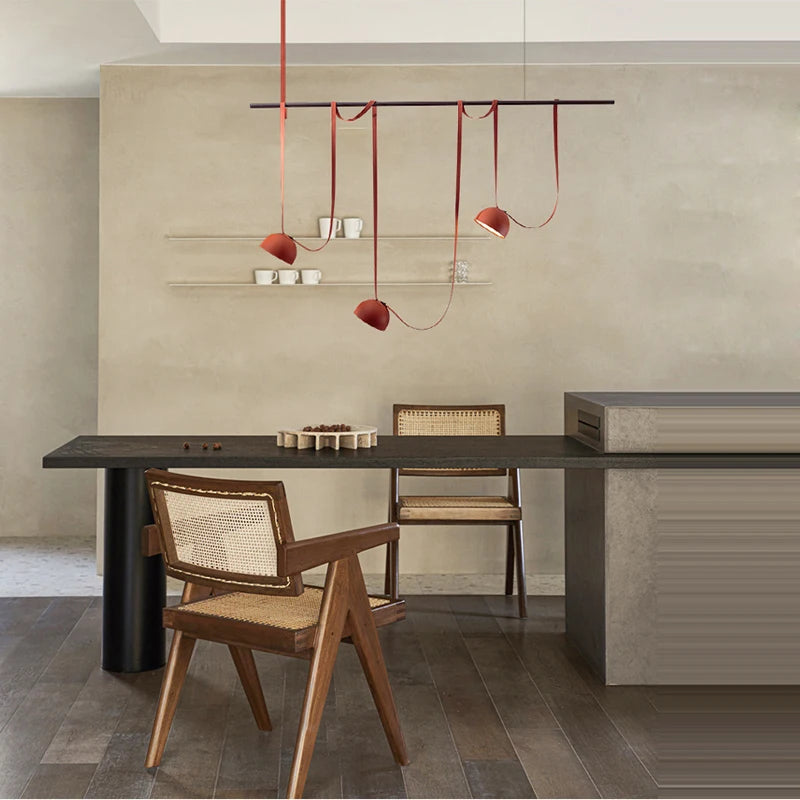 LED Postmodern Belt Ceiling Chandelier