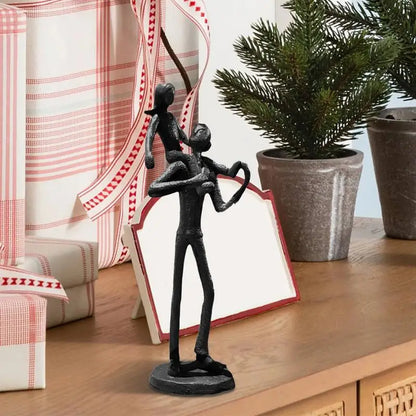 Dad Daughter Figurine Sculpture