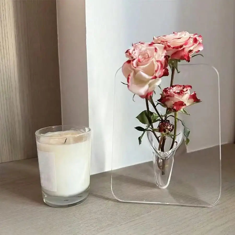 Frame Flower Acrylic Vase