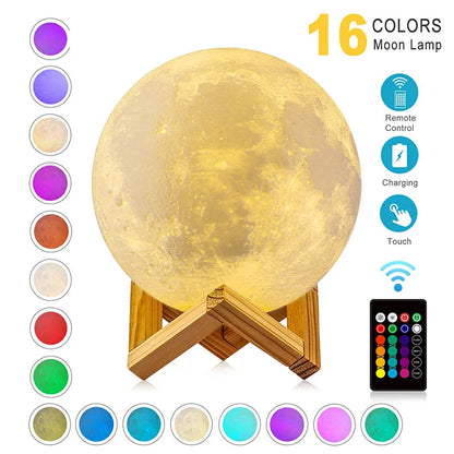 Galaxy Moon Lamp