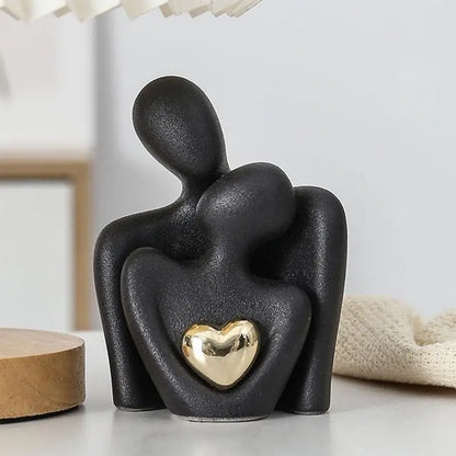 Modern Nordic Couple Sculpture