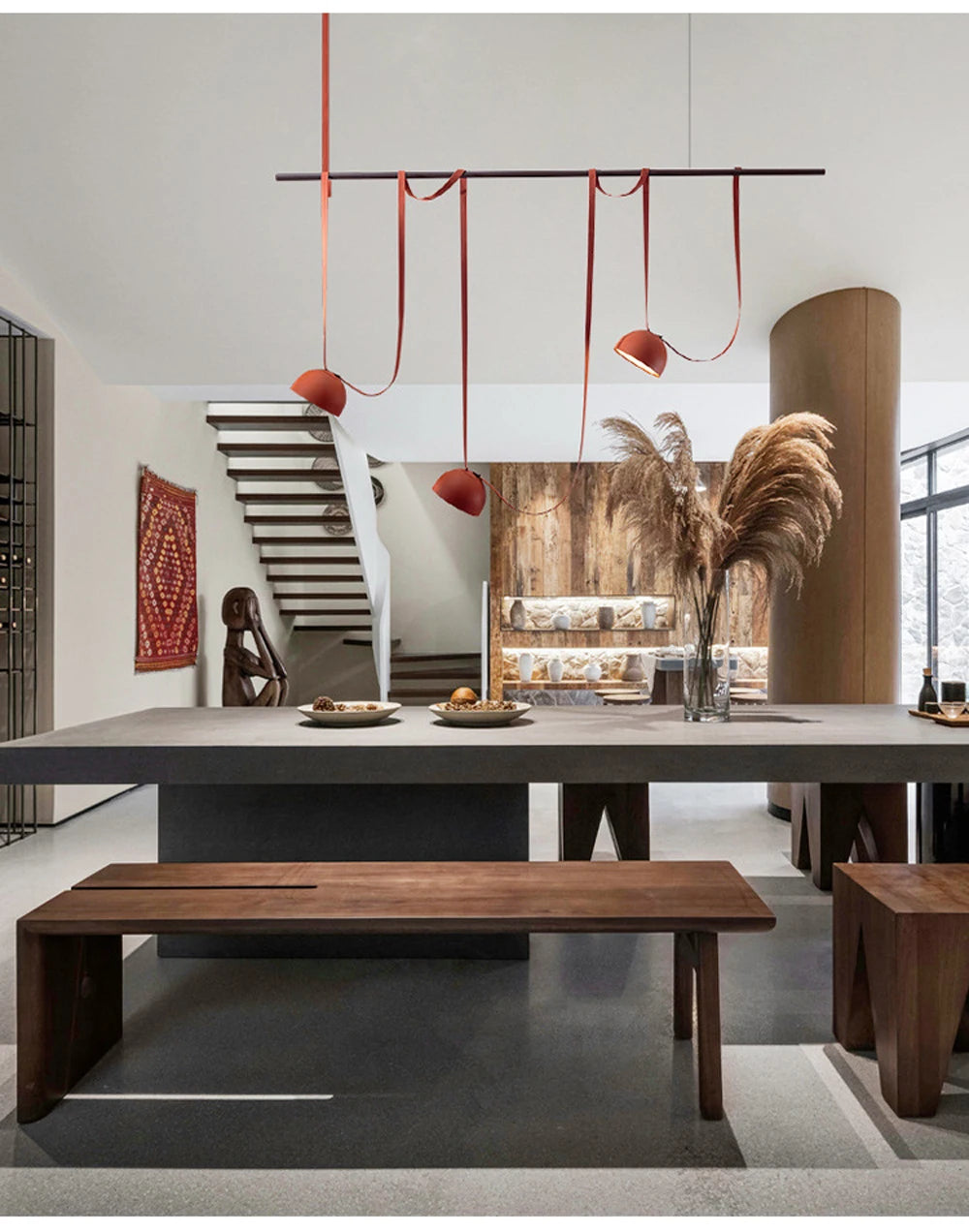 LED Postmodern Belt Ceiling Chandelier