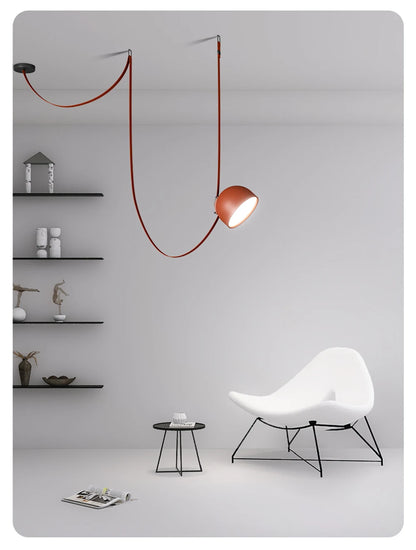 LED Postmodern Belt Ceiling Chandelier