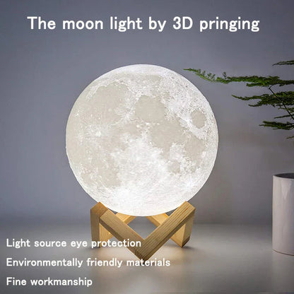 Galaxy Moon Lamp