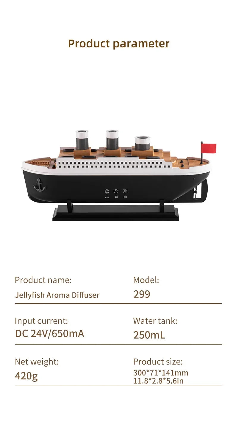Titanic Ship Model Air Humidifier