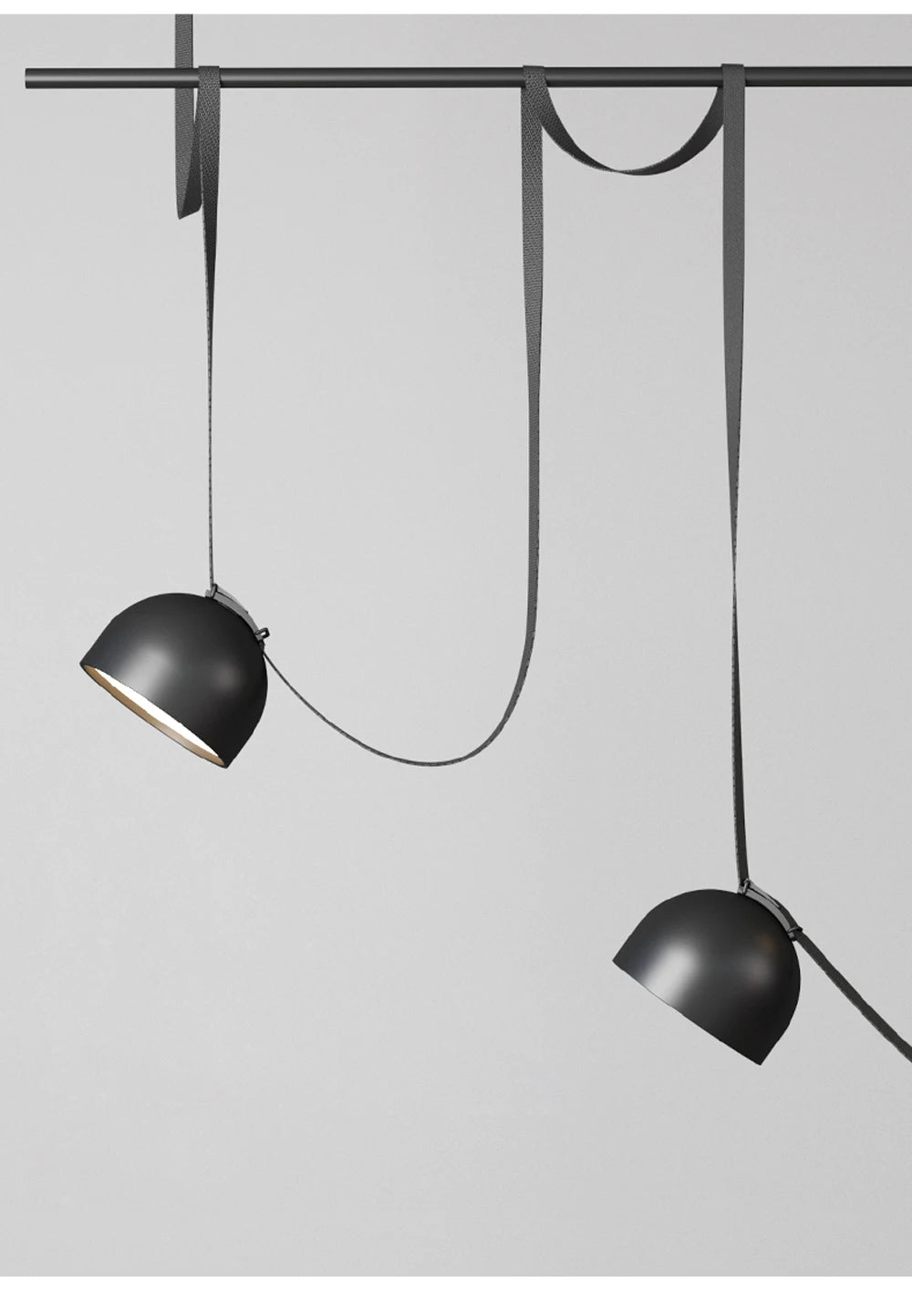 LED Postmodern Belt Ceiling Chandelier